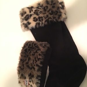 Hunter Leopard Tall Boot Socks